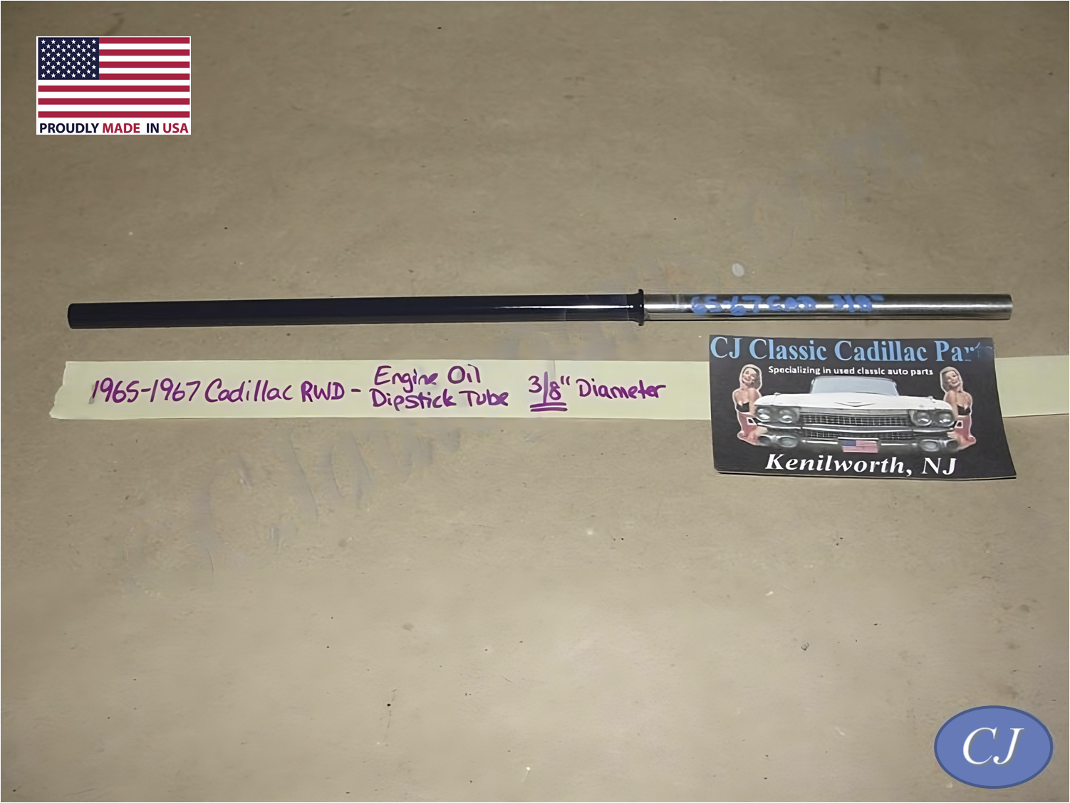 1965-1967 Cadillac RWD 429 ENGINE OIL DIPSTICK INDICATOR TUBE 3/8&quot; - $89.09