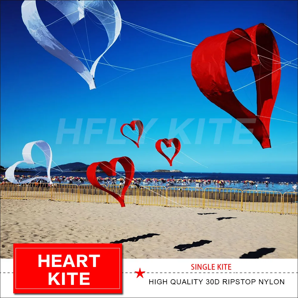 New Arrival 3D Solid Heart Kite High Quality 0.88m Love Heart Shape Single Line - £43.94 GBP