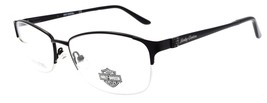 Harley Davidson HD0541 002 Women&#39;s Glasses Half-rim 55-17-135 Matte Black - $51.30