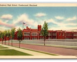 Allegheny High School Cumberland Maryland MD UNP Linen Postcard R28 - $7.98
