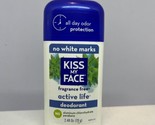 Kiss My Face Active Life Deodorant Fragrance Free 2.48 oz New - £17.46 GBP