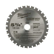 Milwaukee 48-40-4070 5-3/8 in. Metal &amp; Stainless Cutting Circular Saw Blade New - £57.98 GBP
