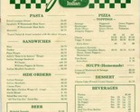Julio&#39;s Hungary Italian Pizza Menu Knoxville Tennessee 1990&#39;s - £14.24 GBP