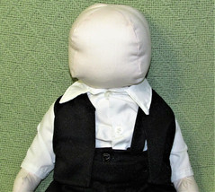 18&quot; Amish Doll Ooak Handmade Plush Faceless Slenderman Style Cloth Stuffed Toy - £48.86 GBP