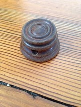 Vintage Antique Victorian Round Turned Dark Wood Knob Cabinet Drawer Pul... - $26.97 CAD