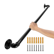 VEVOR 3FT Pipe Stair Handrail 440LBS Carbon Steel Wall Mount Indoor/Outdoor - $24.99