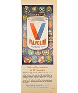 VALVOLINE MOTOR OIL  - 1965 Vintage Print Ad - €9,63 EUR