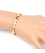 Gold Tone Bolo Bracelet With Champagne Sparkling Crystals - $36.89 CAD