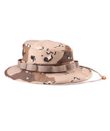 MADE IN USA HAT SUN HOT WEATHER TYPE II BOONIE VENTED CHOCOLATE CHIP OIF... - $20.89