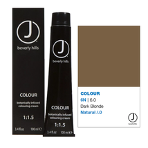 J Beverly Hills COLOUR Botanically Infused Hair Color Cream  - 6N 6.0 Dark Blond