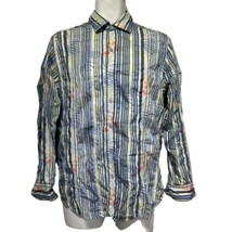 Tommy Bahama Mens Size S Floral Stripe Long Sleeve Alongshore shirt - £14.70 GBP