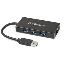 StarTech.com USB 3.0 Hub with Gigabit Ethernet Adapter - 5Gbps - 3 Port ... - £39.99 GBP