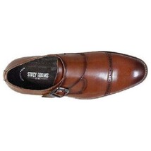 Stacy Adams Desmond Shoes Cap Toe Monk Strap Cognac Leather 25162-221 image 3
