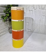 Vintage Tupperware Modular Spice Tower, Stackable Shaker Set 4 Container... - $52.36 CAD