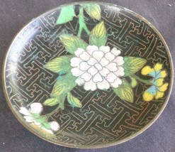 Vintage Enameled Brass Dipping Dish – Colorfully Enameled– Looks Very Old - £15.56 GBP