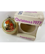 Vintage Schmid 1977 RAGGEDY ANN Christmas Glass Ornament w/ Original Box - $12.86