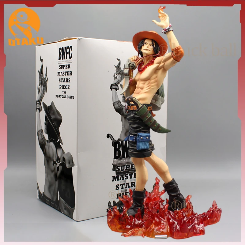 34cm One Piece Figure Gk World Figure Colosseum Waving Portgas D. Ace Figure - £34.19 GBP+