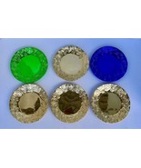 Mardi Gras Wall Plates / Candle Holder Purple Green Gold Lot of 6 - £33.27 GBP