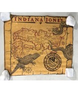 Disney Parks Indiana Jones Adventure Outpost Treasure Map 13 x 15&quot; Parch... - $16.97