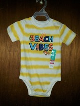 Garanimals Infant One-Piece Graphic  Bodysuit - &quot;Beach Vibes&quot; - £7.64 GBP