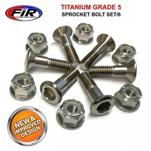 titanium Sprocket Bolt kit Yamaha YZ YZF 125 250 450 Honda CRF Suzuki RMZ  - £34.62 GBP