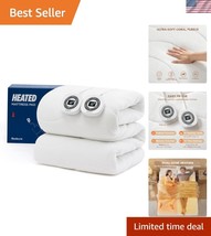 King Heated Mattress Pad with Dual Controllers &amp; 10 Heat Settings - Cora... - $164.99