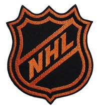 NHL Logo NHL Hockey Embroidered Iron On Patch Stanley Cup Orange 3.25&quot; x... - £8.68 GBP