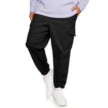Sonoma Core Jogger Pants Mens L Tall Black Pull On Cotton Stretch Elasti... - £21.01 GBP