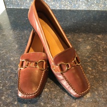 Cole Haan British Tan Leather TREVA AIR Loafer, Style#D18574, Women Size... - $59.00