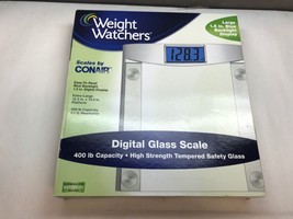 Nib Weight Watchers Digital Glass Scale By Conair 400LB Capacity New - £35.64 GBP