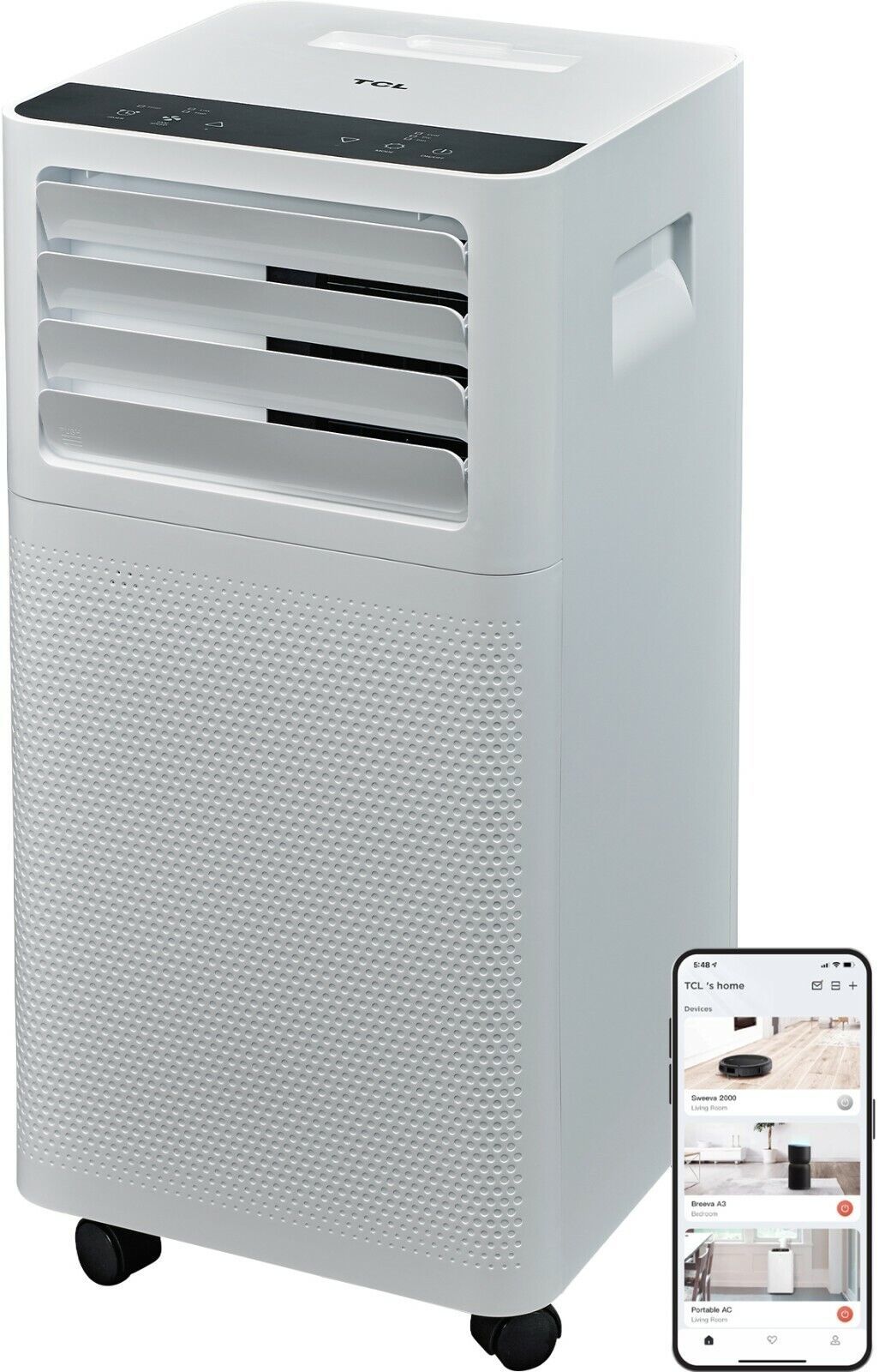 TCL H5P24W 7500 BTU 200 sq. ft. Smart Portable Air Conditioner