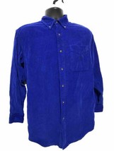Ralph Lauren Men’s Blue Classic Fit Corduroy Long Sleeve Button Down Siz... - £30.17 GBP