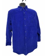 Ralph Lauren Men’s Blue Classic Fit Corduroy Long Sleeve Button Down Siz... - £29.69 GBP