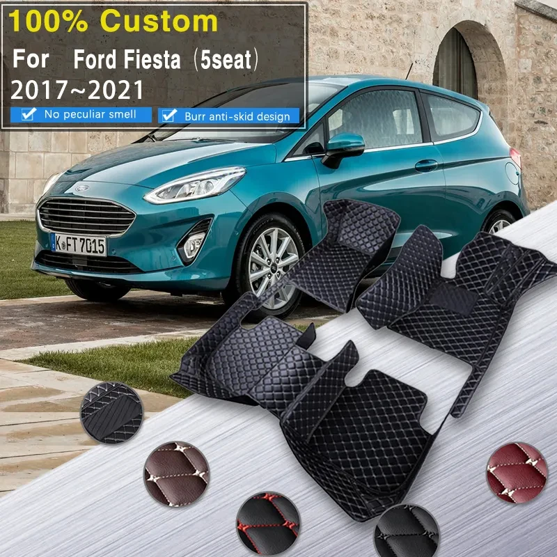 Car Floor Mats For Ford Fiesta ST Mk7 2017~2021 2020 Anti-dirt Pads Auto Carpet - $50.54+