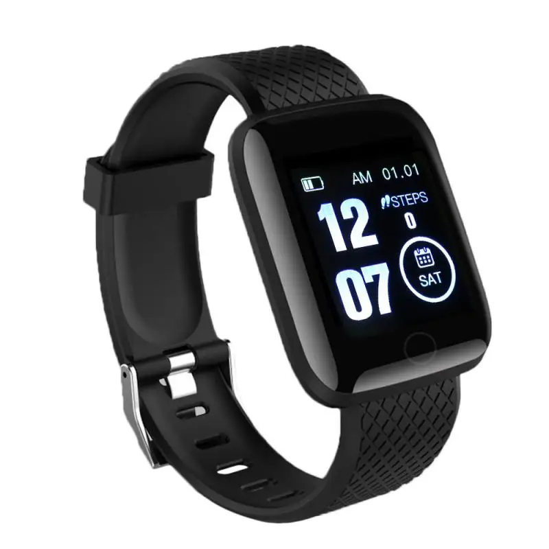 116 PLUS Smartwatch Smart Watch Color Screen Bluetooth Heart Rate  Pressure Moni - £119.00 GBP