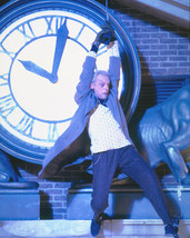 Back To The Future 16x20 Canvas Giclee Christopher Lloyds swings from clock - $69.99