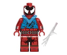 PAPBRIKS Scarlet Spider in vest Spider-Man Across the Spider-Verse Custom Minifi - £5.94 GBP