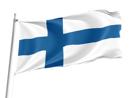 Flag of Finland, Unique Design Print , Size - 3x5 Ft / 90x150 cm, Made i... - $29.80