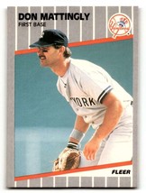 1989 Fleer #258 Don Mattingly    New York Yankees Baseball Cards NM Nea ID:60734 - $7.91