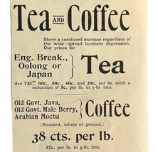 Cobb Bates Yerxa Tea And Coffee 1894 Advertisement Victorian Beverage 2 ... - $19.99