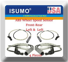4 x ABS Wheel Speed Sensor Front -Rear L/R Fits: 135I 328I 330I 335D 335... - £33.61 GBP
