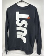 NIKE Sweatshirt Mens Large Black “Just Do It”  Pullover - $34.57 CAD
