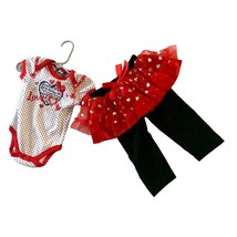 New DDG Darlings Girls Infant Baby 0 3 months 2 piece set outfit Bodysui... - $11.87