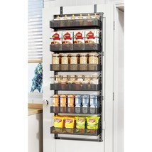 Over The Door Pantry Organizer Metal - Hanging Spice Rack For Kitchen Pantry, Ad - £47.77 GBP