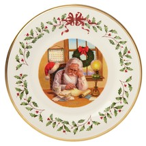 Lenox 2016 Santa Holiday Collectors Plate Annual Making A List Christmas... - £36.90 GBP