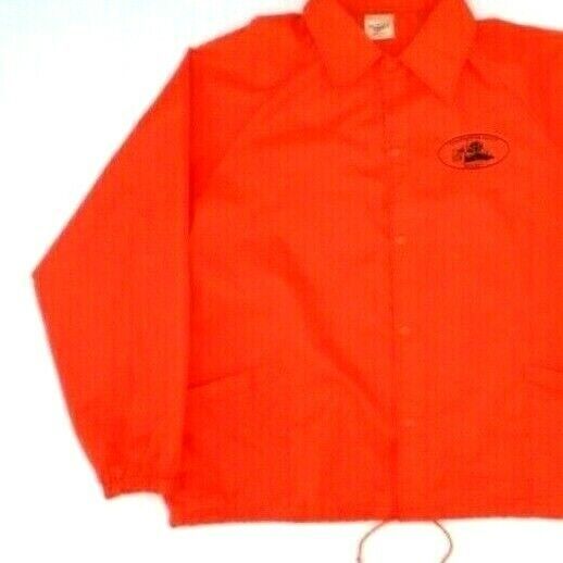 Vintage 80&#39;s Auburn Sportswear Windbreaker Jacket XL &quot;NYSDOT&quot; Snap-Up Cl... - $23.76