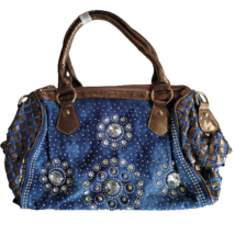Rhinestone Gold Blue Handbag Handbag Fashion Purse Bag Bling Detachable ... - £23.29 GBP