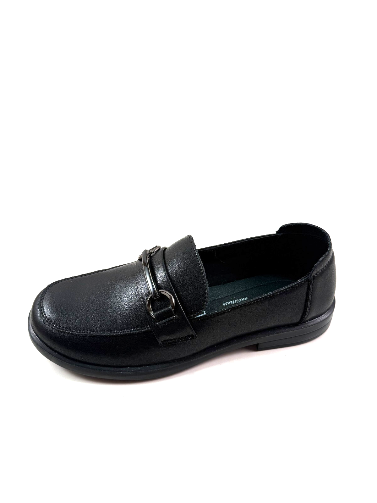 Bonavi 21R3-23 Black Leather Low Heel Loafer Shoe Item image 2