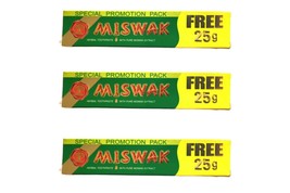 3 Packs 2.6oz. DABUR MISWAK Sewak Meswak Siwak Natural Herbal Islam Toothpaste - £24.66 GBP
