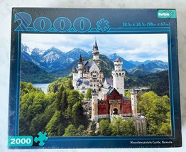 Neuschwanstein Castle Bavaria 2000 Piece Buffalo Games Puzzle NEW Sealed - £22.47 GBP